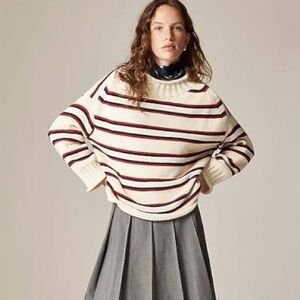 J. Crew 2025 Rollneck Sweater in Stripe